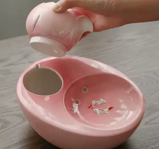 Fontaine à eau en céramique pour animaux