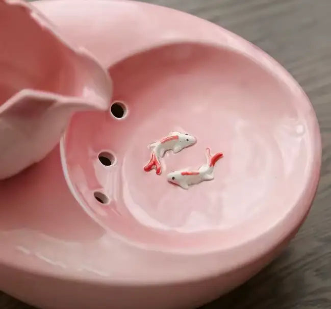 Fontaine à eau en céramique pour animaux