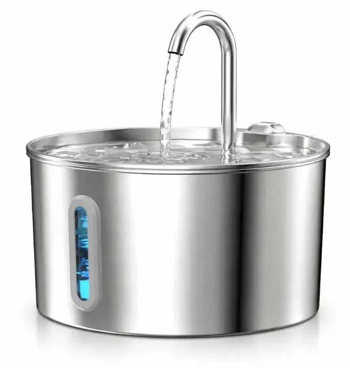 Fontaine à eau pour chat et chien – 2.2L en acier inoxydable 304