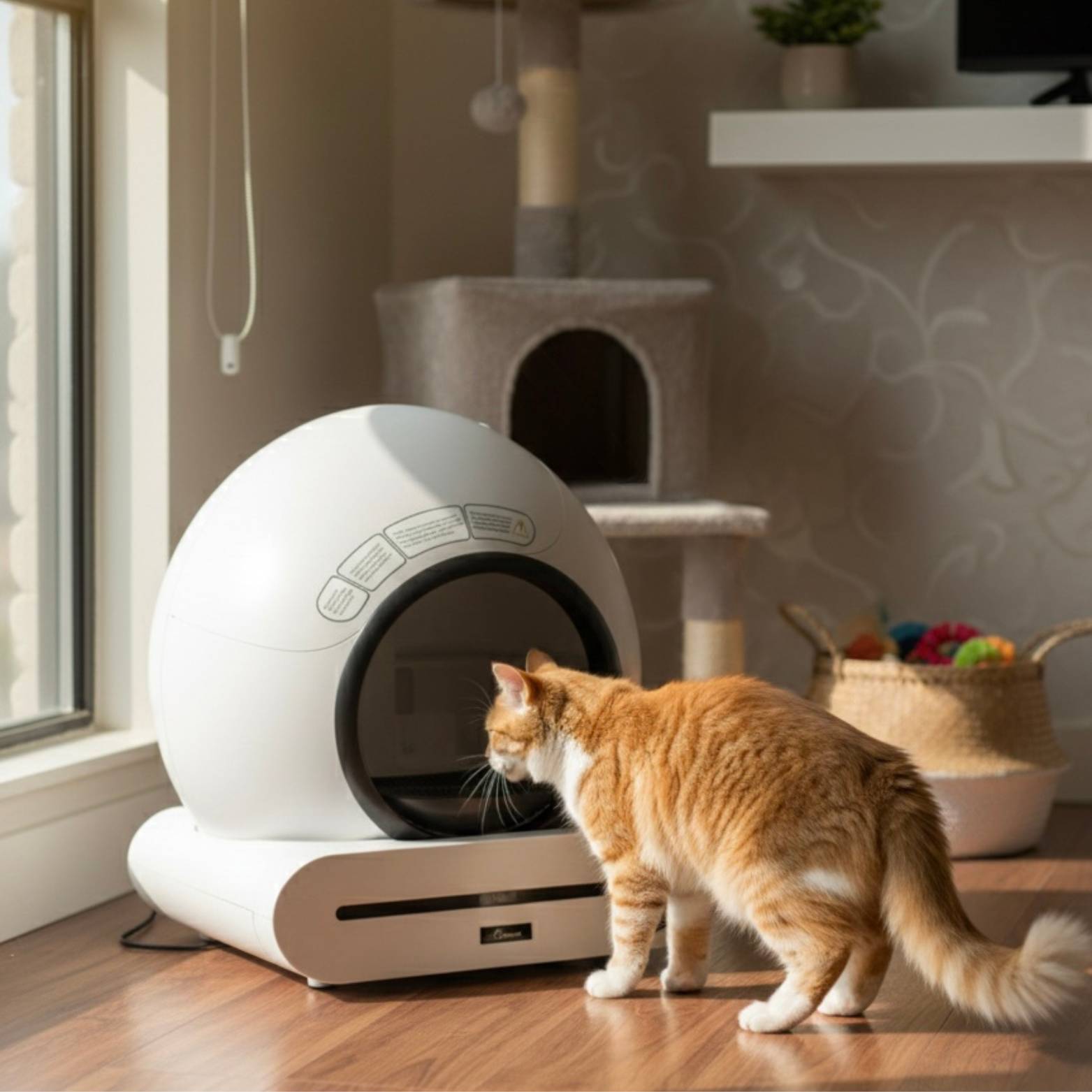Litière automatique autonettoyante pour chat Connectée WiFi (iOS/Android)