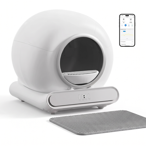 Litière automatique connectée avec application mobile