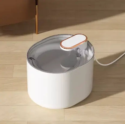 Fontaine à eau pour chat silencieuse 3L – LED nuit, double écoulement