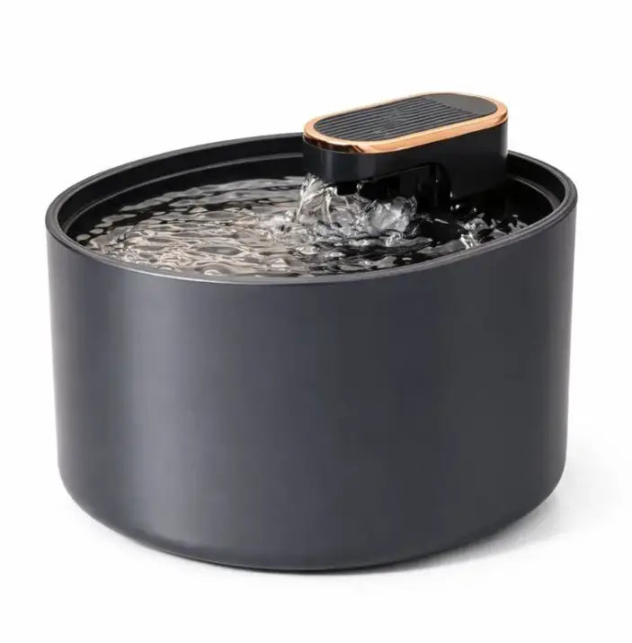Fontaine à eau pour chat silencieuse 3L – LED nuit, double écoulement