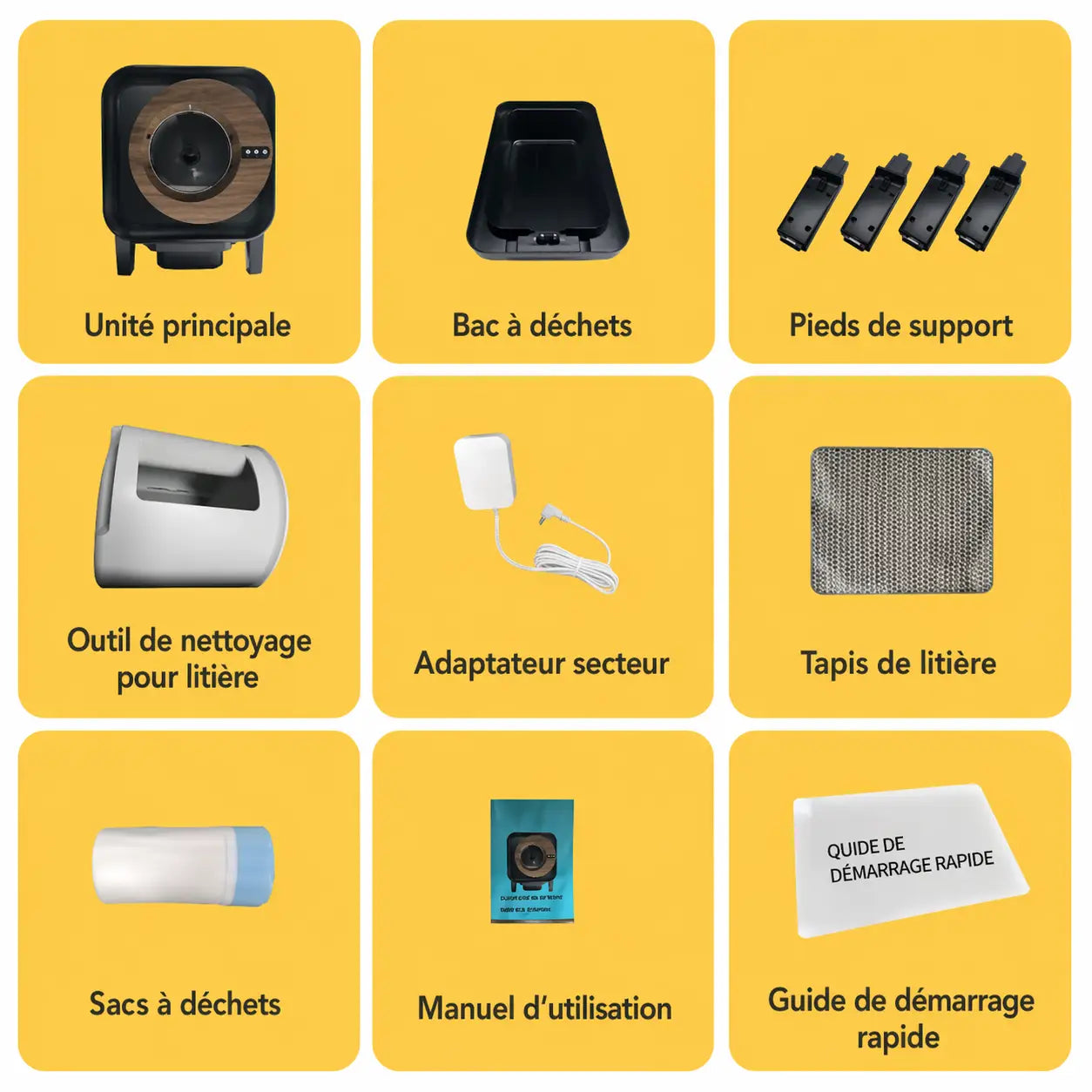 Litière autonettoyante connectée 75L – Finition Signature Bois | Zhanimo
