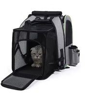 Sac de Transport pour Chat et Chien | Sac à Dos Extensible, Respirant et Sécurisé