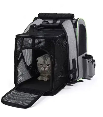Sac de Transport pour Chat et Chien | Sac à Dos Extensible, Respirant et Sécurisé