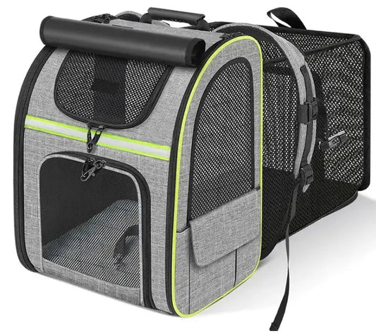 Sac de Transport pour Chat et Chien | Sac à Dos Extensible, Respirant et Sécurisé